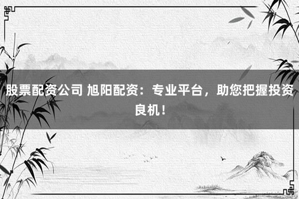 股票配资公司 旭阳配资：专业平台，助您把握投资良机！