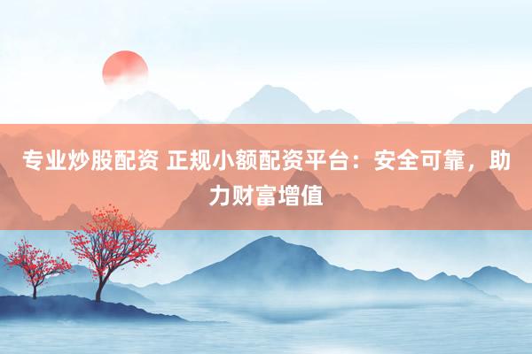 专业炒股配资 正规小额配资平台：安全可靠，助力财富增值