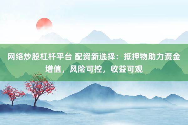 网络炒股杠杆平台 配资新选择：抵押物助力资金增值，风险可控，收益可观