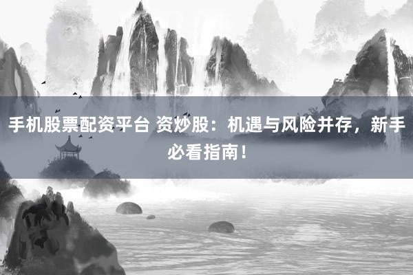 手机股票配资平台 资炒股：机遇与风险并存，新手必看指南！